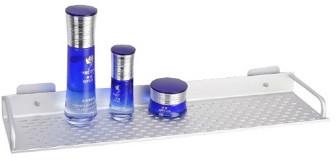 또사자 다용도 욕실선반 일자형, 실버, 1개