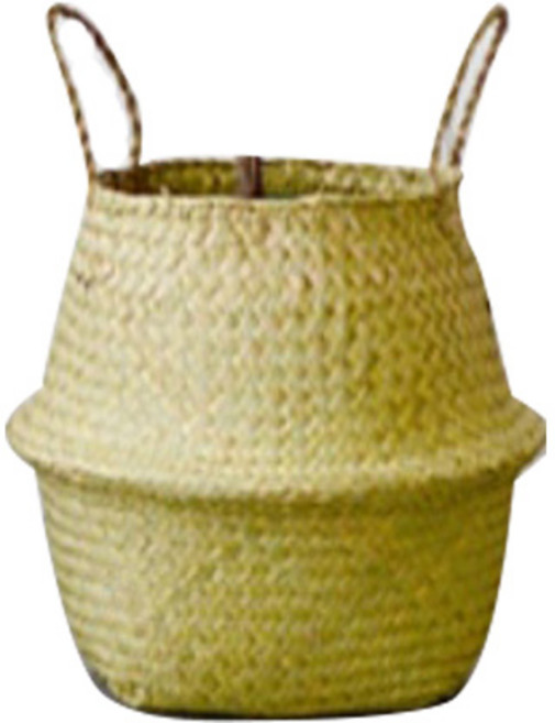 뚱크 왕골 해초 라탄 바구니 6호, 1개