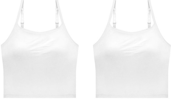 맬러뮤트 모달 릴랙싱 볼륨뽕 통기성 노와이어 롱브라탑 2p