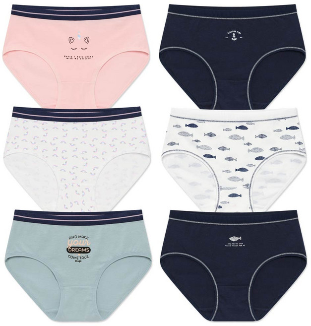 플로린 데일리 면스판 여성팬티 6p 세트 FWP-0204