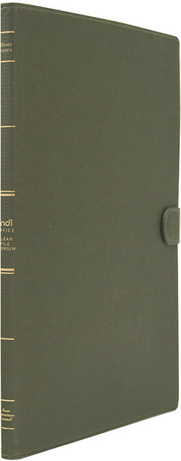 인디 가띠 클리어파일 20매, 올리브, 1개