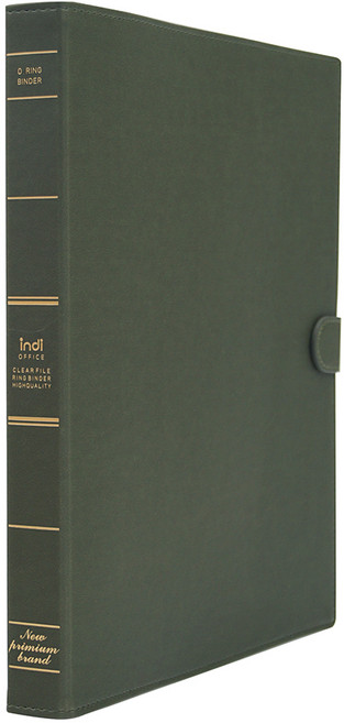 인디 가띠 O링 바인더 파일 3공, 올리브, 1개