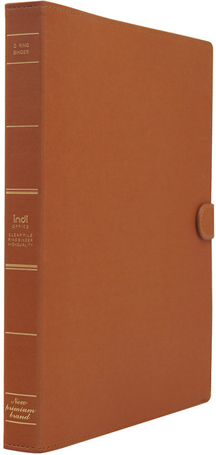인디 가띠 O링 바인더 파일 3공, 브라운, 1개