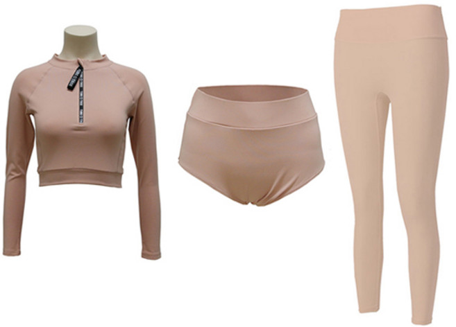 튜브트리 여성용 인디크롭 래쉬가드 상의 M225 + 인디 하이웨스트 비키니 팬티 M609 + 인디 워터레깅스 M610
