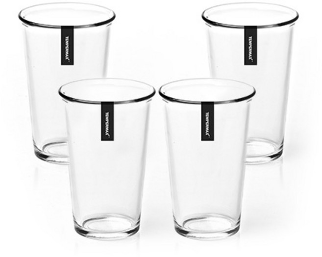 글라스락 내열강화 샤이닝 텀블러, 투명, 380ml, 4개