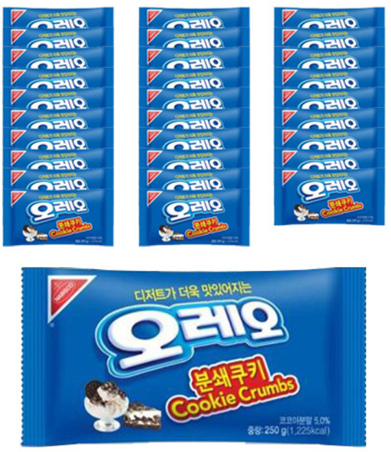 오레오 분쇄쿠키, 250g, 30개
