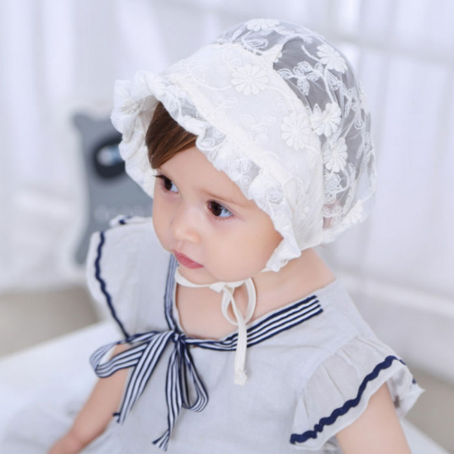 민들레 레이스 보넷