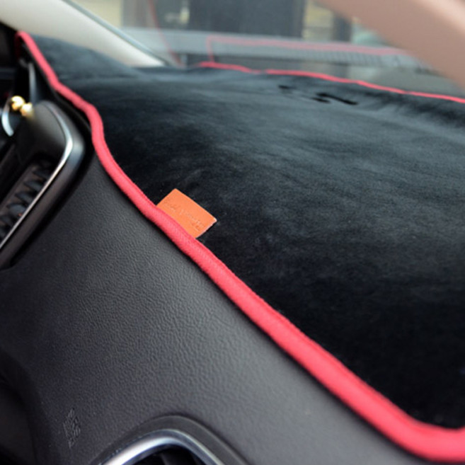 어바인클래스 벨벳 논슬립 대시보드커버 블랙 레드 + 더스트백 세트, 현대자동차, 제네시스 GV80(스피커무, HUD유)