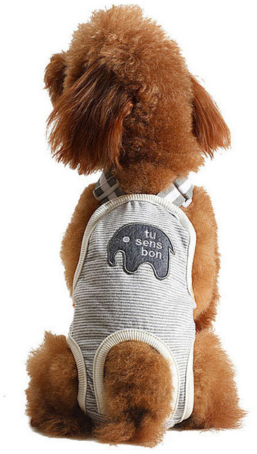 요기쏘 반려동물 코끼리 위생팬티 그레이, 중형, 1개입, 1개