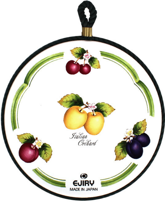 에지리 범랑냄비받침, 후르츠, 1개