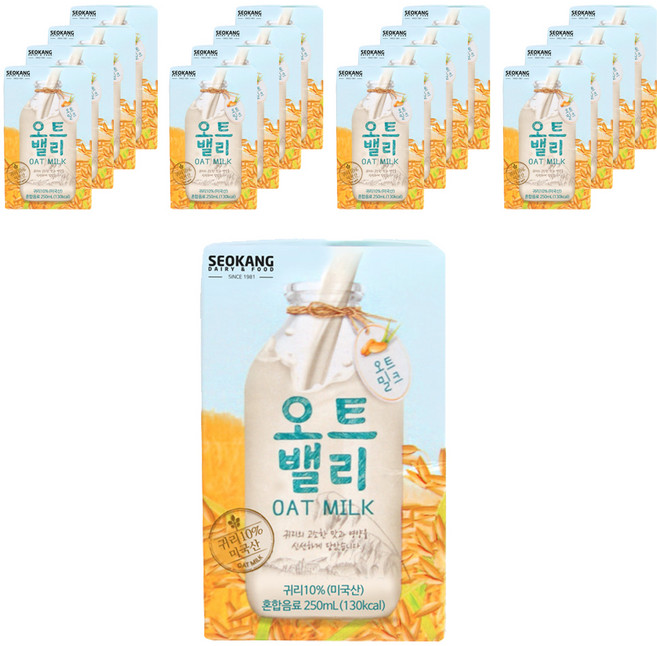 서강 오트밸리 귀리유, 250ml, 24개