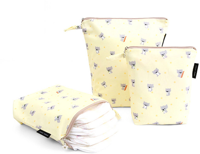 코니아일랜드 방수 기저귀 파우치 3종 세트, 베이비코알라