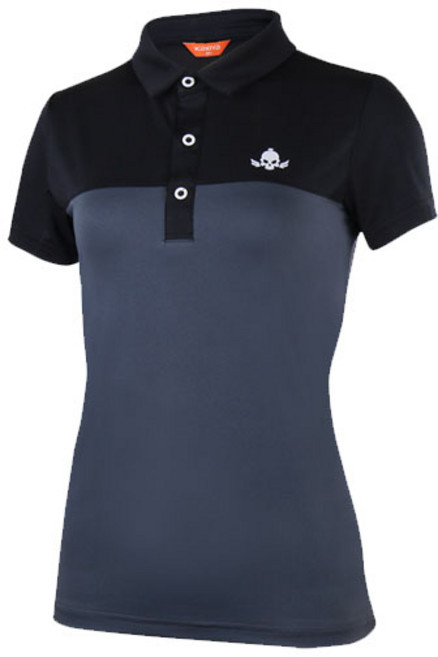 카시야골프 여성용 스컬 플렉시블 기능성 골프 반팔티셔츠