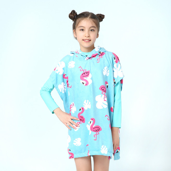 SCHNEIDER 슈나이더 여아용 소프트 후드 비치 타월 SN5 SC01T