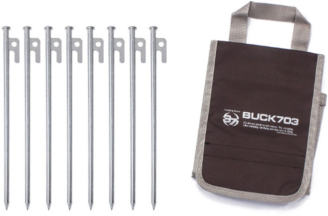 벅703 크롬 단조팩 8p + 가방, 1세트