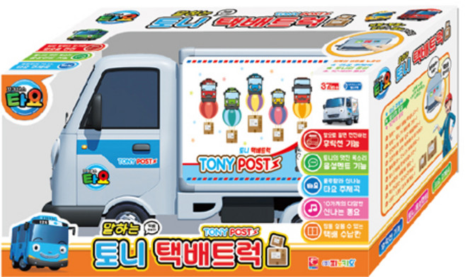 TAYO 會說話的託尼快遞卡車玩具, 混合色, 1個
