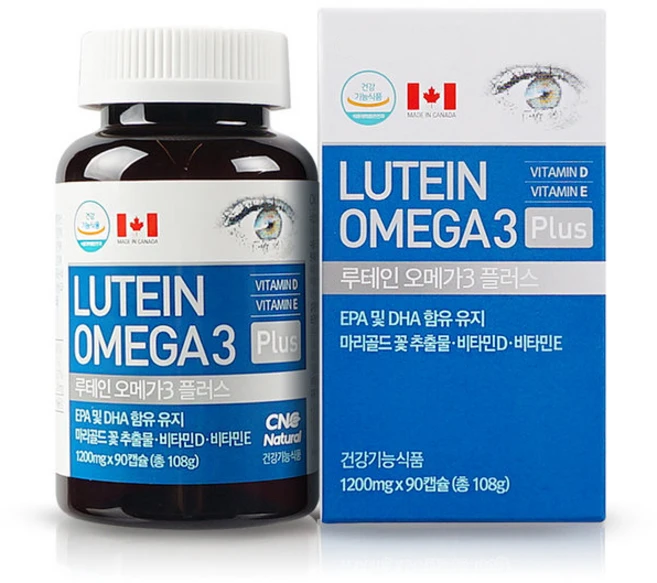 루테인 오메가3 플러스 영양제, 108g, 1개 - 쿠팡