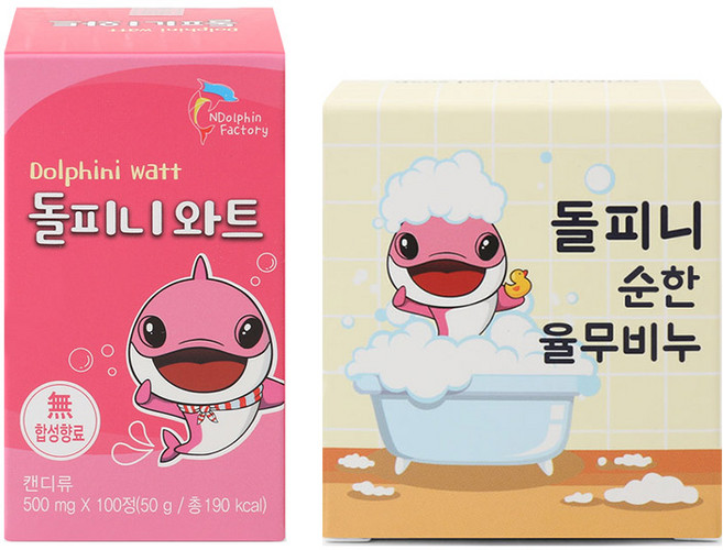 돌피니 순한 율무비누 + 돌피니와트 캔디, 1세트, 200g