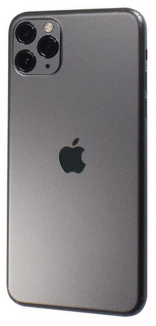 틴다 아이폰11 일체형 하우징 컬러 스킨 후면 스티커, 다크그레이, 1개