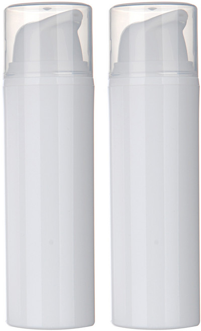 버클식 진공에센스 용기 50ml, 백색, 2개