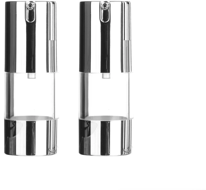 NO캡 진공 에센스 용기 15ml, 실버, 2개 - 쿠팡