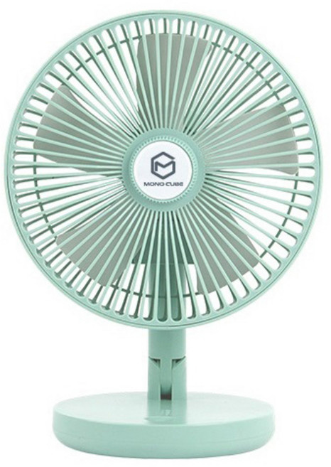 모노큐브 8인치 무선 테이블 선풍기 + 파우치 세트, 민트, TS-8DF45
