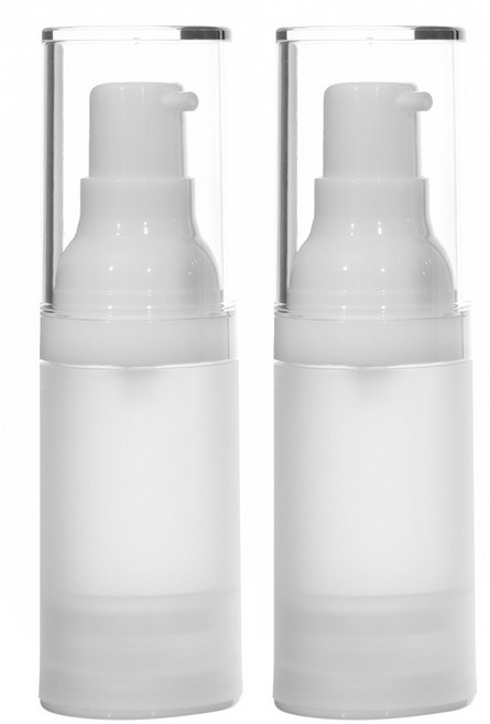 허브스프레이 에어리스 PP 진공 에센스 용기 20ml, 반투명, 2개