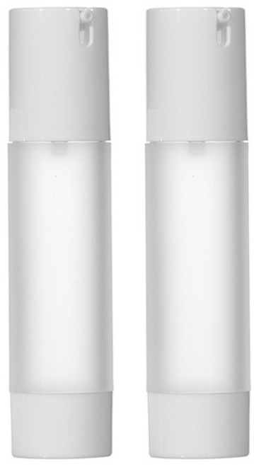 허브스프레이 코팅 진공 에센스 용기 50ml, 반투명, 2개