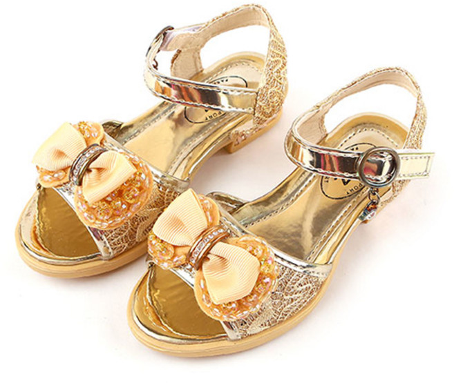 루루슈 여아용 러블리 블링 샌들