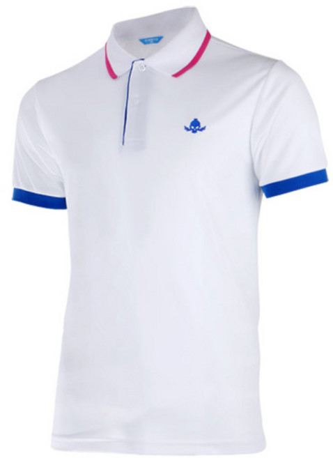 카시야골프 남성용 스컬 쿨론 요꼬배색 골프 반팔 티셔츠