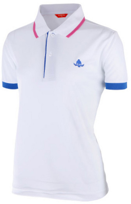 카시야골프 여성용 스컬 쿨론 요꼬배색 골프 반팔 티셔츠