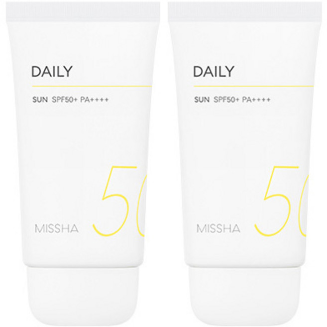 [2입기획] 미샤 올 어라운드 세이프 블록 데일리 선크림 SPF50+ PA++++, 50ml, 2개