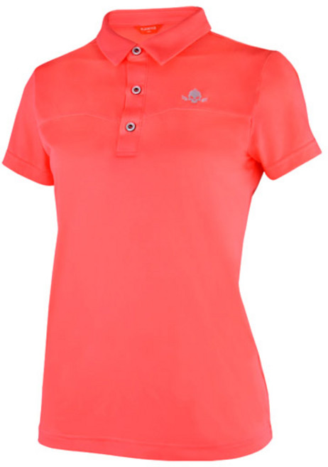 카시야골프 여성용 스컬 플렉시블 기능성 골프 반팔 티셔츠