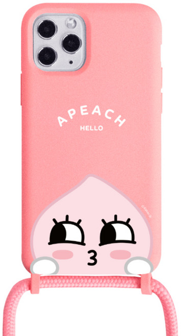 KAKAO FRIENDS Peekaboo斜背頸掛式果凍手機殼