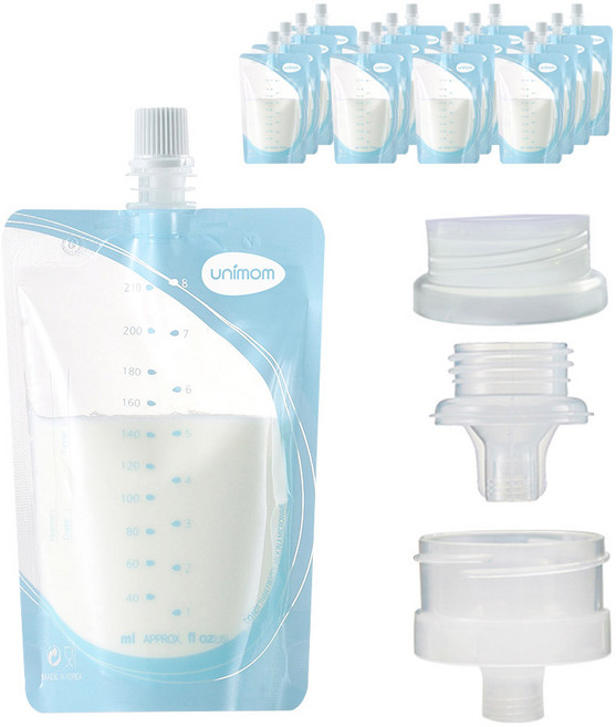 유니맘 국내 제조 이지모유팩 210ml 50p + 아답터 3종, 1세트