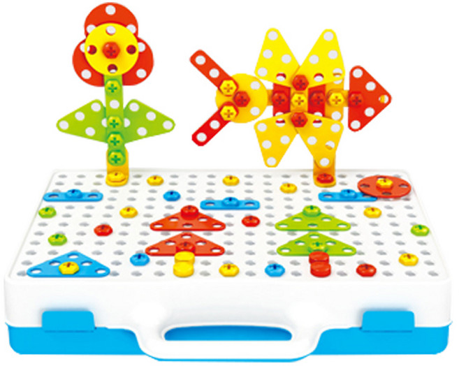 슈와츠코리아 3D 드릴장난감 공구놀이, 혼합색상, 1개