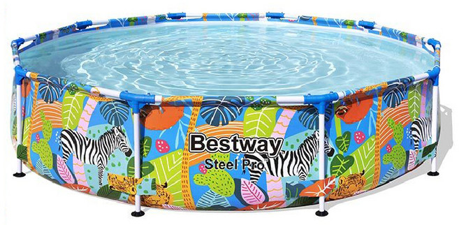 베스트웨이 대형 원형 프레임 풀장 BW 56985, Tropical, 1개