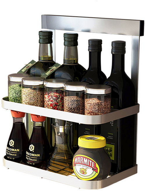 모나코올리브 메탈라인 빌트인 2단 양념통선반 + 실란트픽스 접착제, 혼합색상, 1개