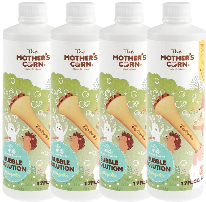 마더스콘 쉽게 터지지 않은 버블용액 500ml, 4개