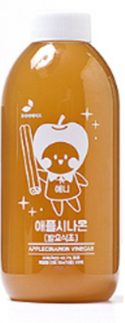 리꼬푸드 초야 자연숙성 과일 발효 식초 애플시나몬, 1L, 1개
