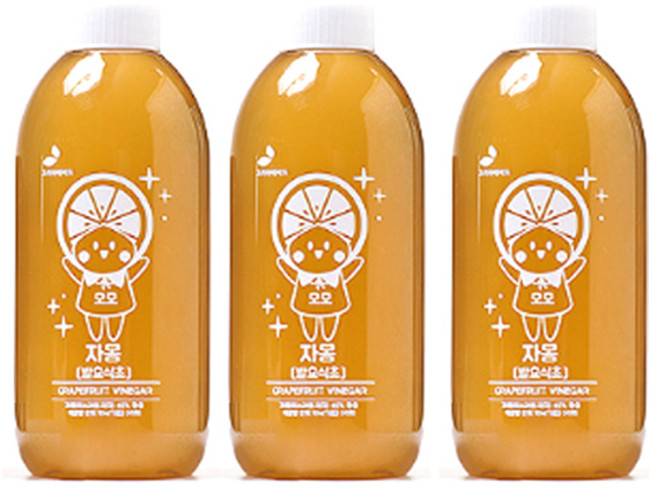 리꼬푸드 초야 과일 발효 식초 자몽, 300ml, 3개