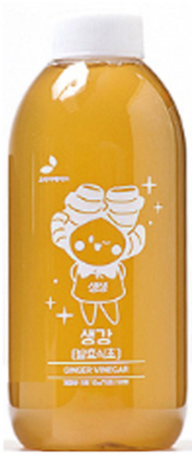 리꼬푸드 초야 자연숙성 과일 발효 식초 생강, 1L, 1개