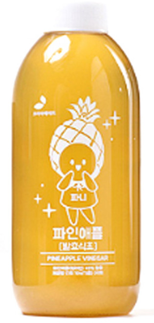 리꼬푸드 초야 자연숙성 과일 발효 식초 파인애플, 1L, 1개