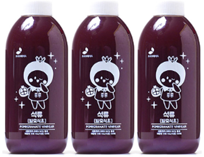 리꼬푸드 초야 과일 발효 식초 석류, 300ml, 3개