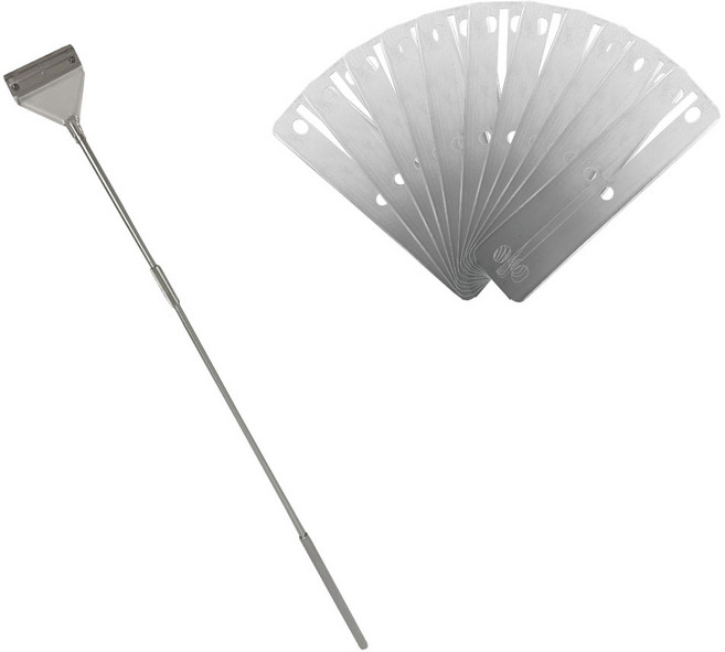 칸후 이끼제거 다목적 알루미늄 3단 스크레퍼 + 칼날 11p 세트, 1세트