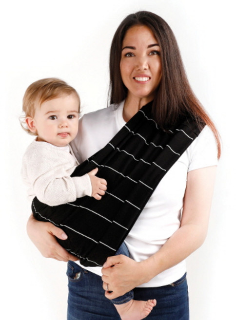 쉐리네뜨 프리미엄 라이트 슬링 머플러, 블랙 스트리