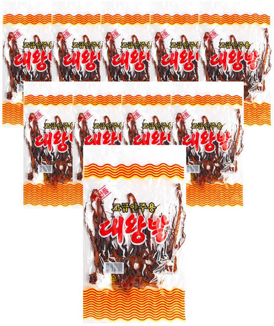 삼호식품 대왕발 조미건 오징어 다리, 35g, 10개