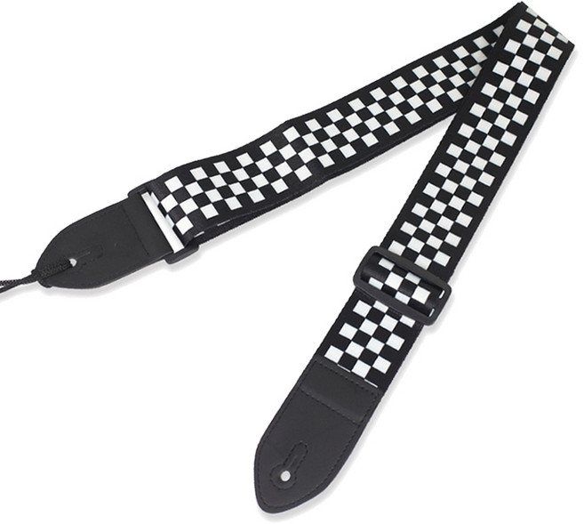 sound 리핏 패턴 컬러풀 기타 스트랩, 체크, 1개