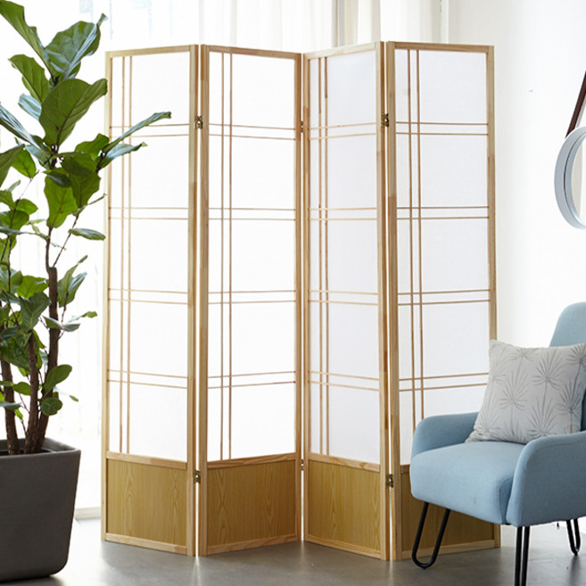 베스트리빙 마드라스2 4단 파티션, 내츄럴