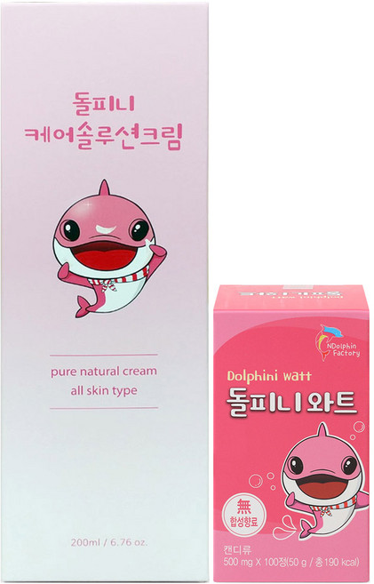 돌피니 케어 솔루션 크림 + 돌피니와트 세트, 1세트